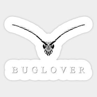 Buglover with a longhorn beetle. Sticker